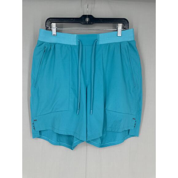 Lululemon Shorts Mens Large Blue License To Train Linerless Workout Performance - Picture 1 of 6